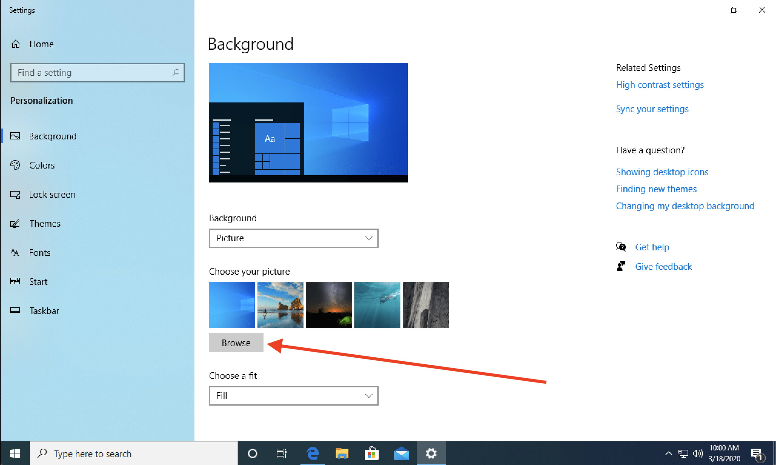 Windows 10 Browse - Farm Background Wallpaper Pictures